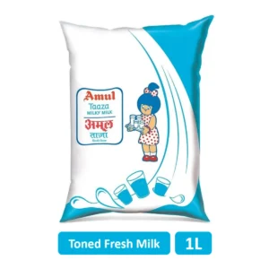 Amul Taaza Toned Fresh Milk (Pouch)