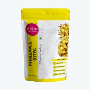 Maivya's Natural Dried Pineapple Bites, Vegan, Gluten-Free, No Added Sugar, No Preservatives, Healthy Fruit Snacks For kids and adults